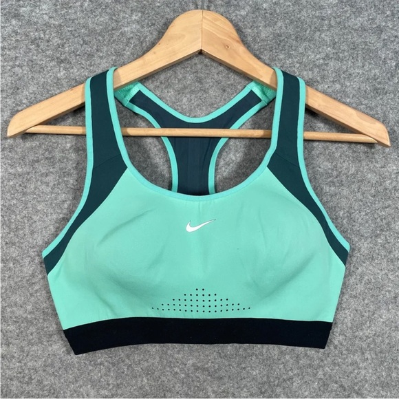 Nike Tops - NIKE Sports Bra Size Small Womens Green Sleeveless Breatheable Running Gym Top
